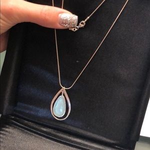 Roman Glass Co. Jewelry - Roman Glass Beautiful Blue Teardrop Necklace Roman Glass Co. Jewelry - Roman Glass Beautiful Blue Teardrop Necklace
